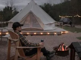 Intimate Luxurious Bell Tent with Fire Pit in Ontario