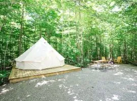 Secluded Chic: Stylish Bell Tent Glamping Escape in Ontario's Natural Splendor