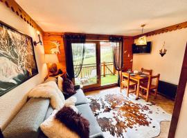Lovely apartment in Les Saisies, hotel i Hauteluce