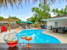 Resort Style Backyard Tiki Bar Pool Hot Tub
