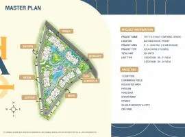 Title Halo Naiyang 1BR Apart Garden View bar table