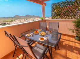Amplia terraza, hermosa vista al mar, piscina - By Aloha Palma, hotel ad Águilas