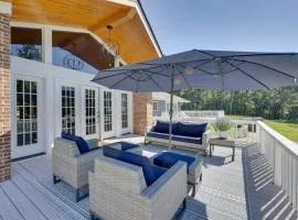 Game Room and Fire Pit! Luxe Louisburg Farmhouse