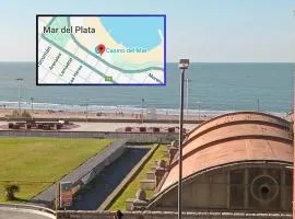 Playa Bristol, frente al MAR y vista a las mejores PLAYAS de Mar del Plata, a pasos del TORREÓN y del CASINO