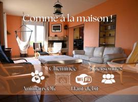 Dogfriendly, grand jardin clos, 4 chambres, grand salon avec cheminée - Larès, ξενοδοχείο σε Saint-Samson