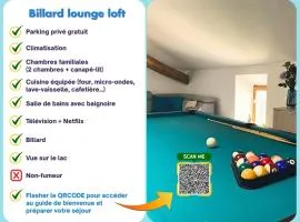 Billard Lounge loft détente avec Billard & Netflix by BoookingFuté