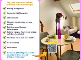 My Love Room avec balnéo privative & déco romantique by BoookingFuté