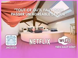 My Love Room avec balnéo privative & déco romantique by BoookingFuté, hotel v destinaci Socourt