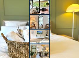 HyggeLiving - DELUXE - 90qm - Balkon - Gartenblick - 55 Zoll TV - Boxspringbetten - Hunde - Kinder - Fahrradkeller, khách sạn ở Bad Harzburg
