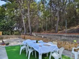 Bedroom with private bathroom One Bedroom Family Suite in forest with good view 80m2 large swimming pool in music city Lliria The garden and swimmingpool and garden are shared