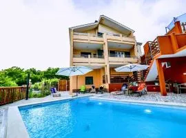 Veronika with heated pool