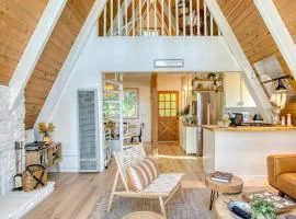 A-Frame Retreat Chic and Modern Forest Views Hammock Outdoor Dining Decks