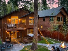 Washoe Chalet by AvantStay Game Room Hot Tub Putting Green Fire Pit, hotel in Tahoma