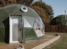 Star gazing Dome 1 MERCURY with cozy log burner