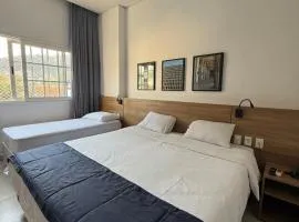 Studio aconchegante, com lazer completo na serra