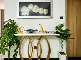 Beautully one bedroom apartment with swimming fully equipped gym ample parking space children playing ground and amazing city views