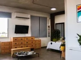 The Alexa tiny apartment city view
