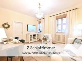 GRÄFIN AMALIA - Apartment in der historischen Hinterburg Schlitz - 2 Schlafzimmer - mit Aufzug, Parkplatz, E-Ladestation & Garten - nahe Fulda und Bad Hersfeld