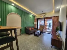 Premium 1BHK Urban Stay - Pool, Gym & Modern Comforts Near Candolim Beach