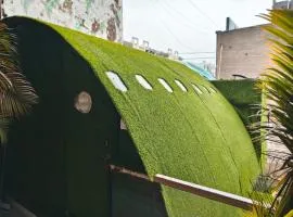 Aircraft themed unique stay with pool