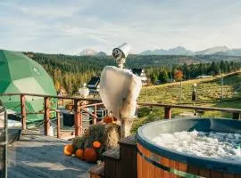 Góralski Harem Osada Glamp & Glass z Jacuzzi i Balią