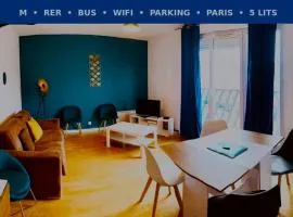 Close to Paris, Metro,RER, 6 People, PKG