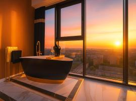 Hanza Tower Original 21st Floor- Sea and City-View, khách sạn spa ở Szczecin