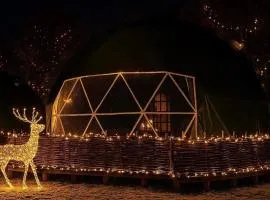 Luxury Star Gazing Dome 3 NEPTUNE with Cozy log burner