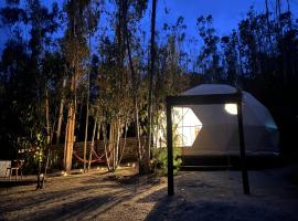 DOMO de Lujo con Tinaja en el Bosque de Tunquen, luksusteltta kohteessa Algarrobo