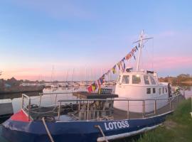 LOTOSS ex ice class Pilot ship, hotel in Engure