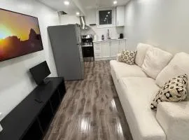 Modern & cozy one Bedroom Basement Suite with Kitchen and parking- sleeps 4