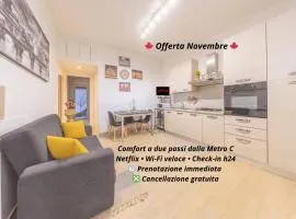 Loft con Terrazzo Metro C a 3 Min Collegamento facile con il Centro