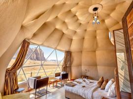 Rum Crystal luxury camp、ワディ・ラムのホテル