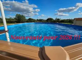 Gîte 3 étoiles près du Mans avec bain nordique, 12 pers, 5 chambres, proche circuit 24H et nature - FR-1-410-381