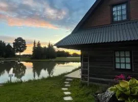 Loghouse by the lake