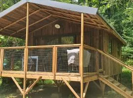 Camping le Moulin de David -Gaugeac Monpazier 24540 - Cabane -Mobil-home 3 et 2 chambres
