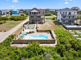 Ocean Views! Heated Pool, Game Room, Hot Tub, Mini Golf & Steps to Sand