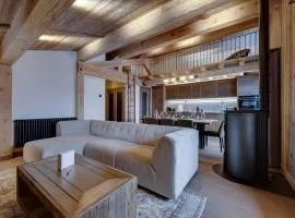 Grand appartement 3 chambres avec balcon et poêle, proche pistes à La Rosière - FR-1-690-12