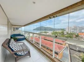 Bertioga | Pé na Areia Vista Mar Enxoval Completo