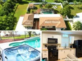 Port Charlotte Oasis House and Bunkhouse Pool, Hot Tub, RV Boat space