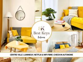 Bohemia - By BEST KEYS - Idéal Pro & Couple - Cosy - Centre Ville - SMART TV - Machine à Café Nespresso - Netflix & WiFi Fibre - Check-in Autonome - Parking Facile & Gratuit - Confort & Équipements Premium