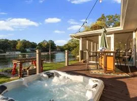 Dock Hot Tub Kayaks on Lake Norman Lakeside Gem by AvantStay