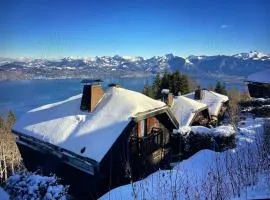 Magnifique Chalet Avec Vue Panoramique sur le Lac Léman