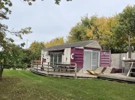 Purple CargoPod at Lee Wick Farm Cottages & Glamping