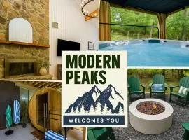 Modern Peaks Hot Tub Sauna GameTheatre Room