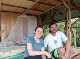 WOOD CABIN LODGE IN THE FOREST book here treking with us
