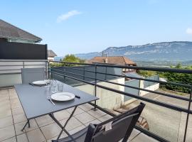 Terrasse, Parking privé, Vue lac & montagne, hotel a Le Bourget-du-Lac