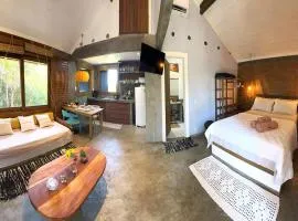 Studio ideal para casais, ecológico na natureza