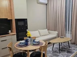 A new, cozy apartment in the Crystal on the 18th floor