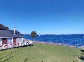 Cabaña vista al mar